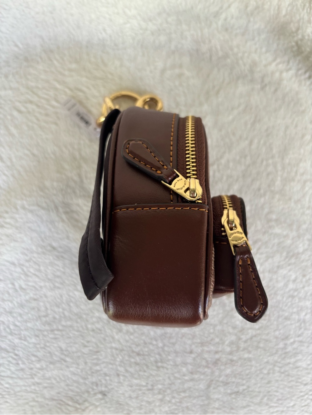 Coach Mini Court Backpack Bag Charm in signature canvas CX066 - Picture 3 of 9